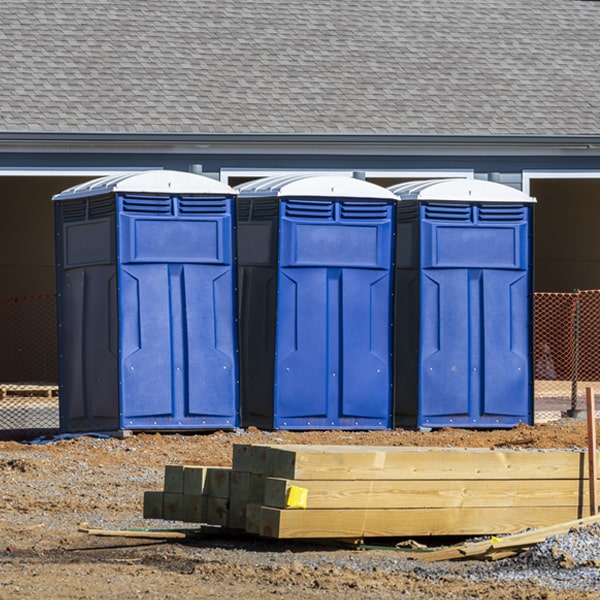 are there any restrictions on where i can place the portable toilets during my rental period in Gypsum Ohio